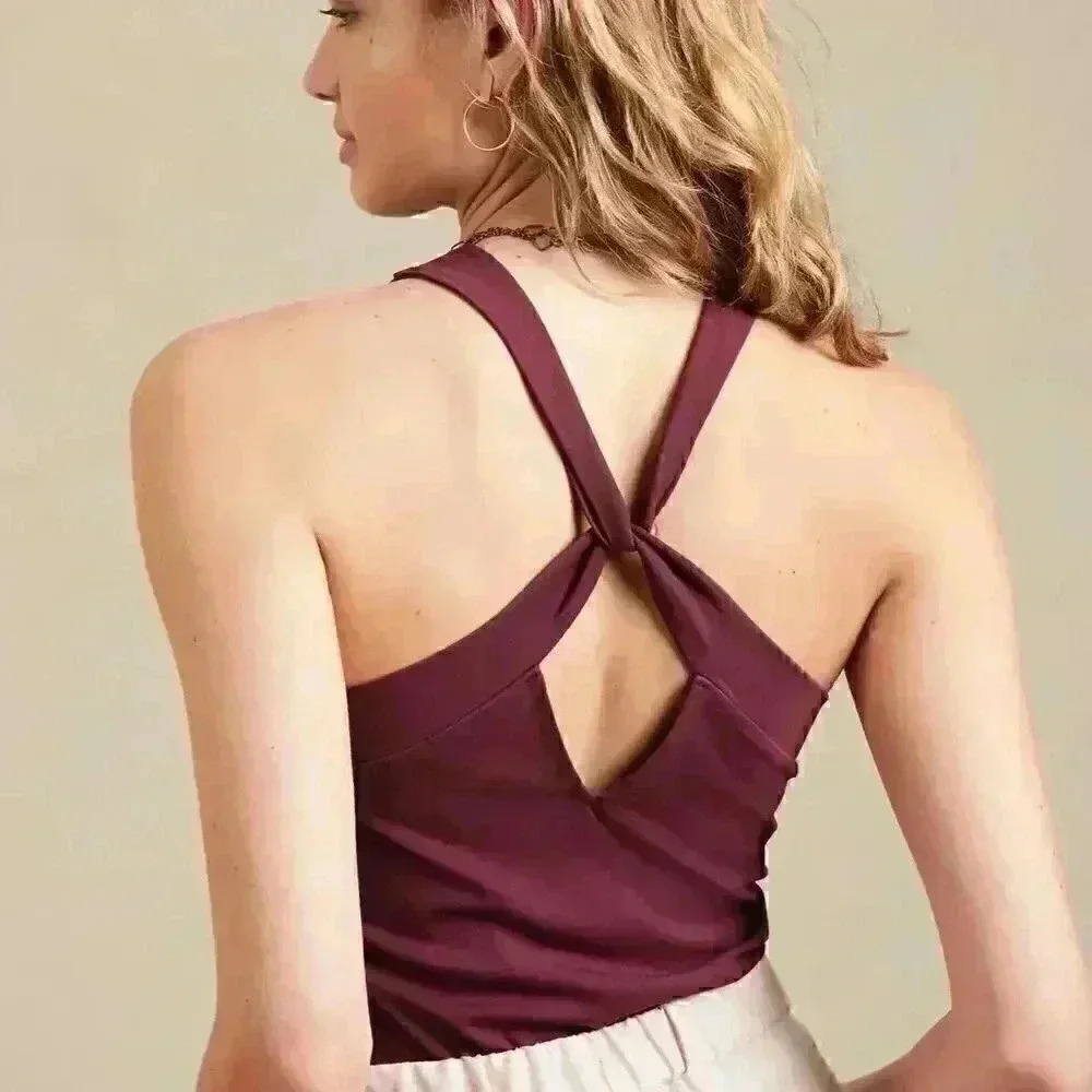 Banana Republic PONTE TWIST-BACK TOP - Picture 3 of 4